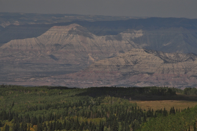 The view from the Skyway Point on the Grand Mesa Scenic Byway
